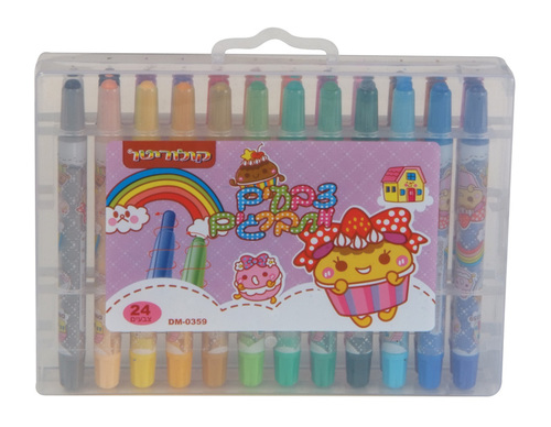 צבעי פסטל מתברגים 24 צבעים