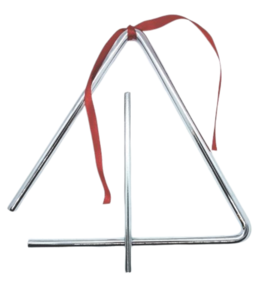 משולש מתכת בגודל 14 ס"מ + מקוש