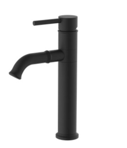 ברז פרח נמוך פיה מסתובבת שחור מט 3121B סיוון אופיר