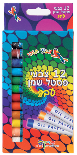 צבעי פסטל שמן*12