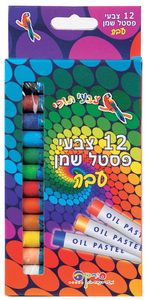 צבעי פסטל שמן*12
