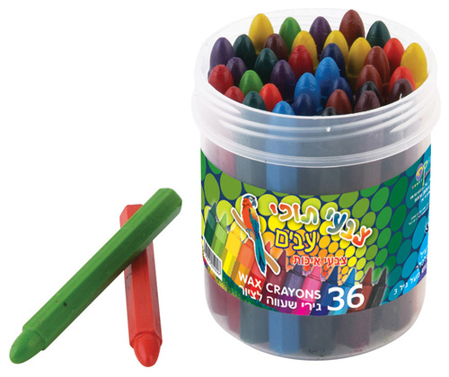 צבעי תוכי 36 בכוס