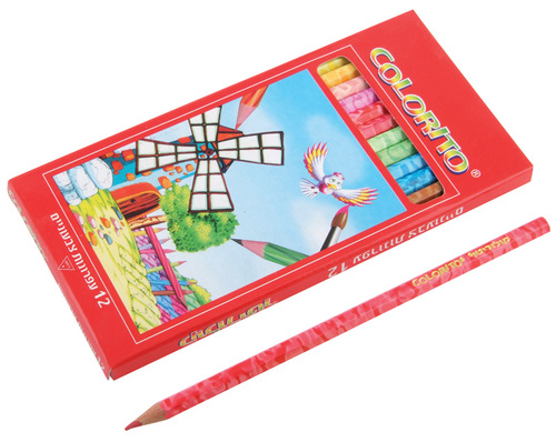צבעי עיפרון סט  12 קולוריטו