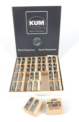 מחדד עץ טבעי כפול 2 wood KUM