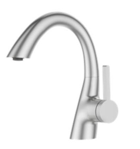 ברז פרח נמוך פיה מסתובבת ניקל מוברש 1060CB  סיוון אופיר