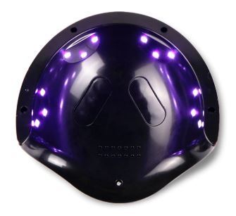 מייבש לק לציפורניים מייבש לק דיגיטלי 12W UV LED S1 צבע ורוד בייבי 