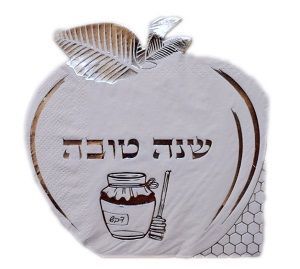 מפיות בצורת תפוח כסף לבן 12 יחידות