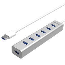 USB3.0 7-Port Aluminium Hub    USB  מפצל 
