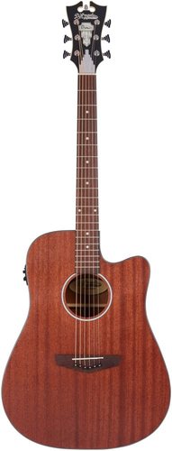 גיטרה אקוסטית מוגברת D'Angelico PREMIER BOWERY LS MAHOGANY SATIN CUTAWAY