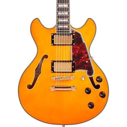 גיטרה חשמלית 1/4 נפח כולל ארגז D'Angelico EXCEL MINI DC VINTAGE NATURAL