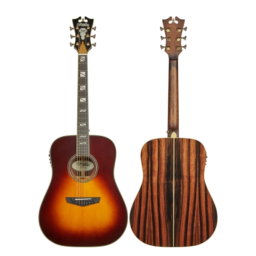 גיטרה אקוסטית מוגברת כולל ארגז D'Angelico EXCEL LEXINGTON - VINTAGE SUNBURST