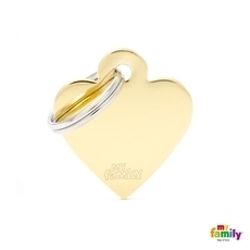 MFB22 אלומניום לב קטן זהב myfamily