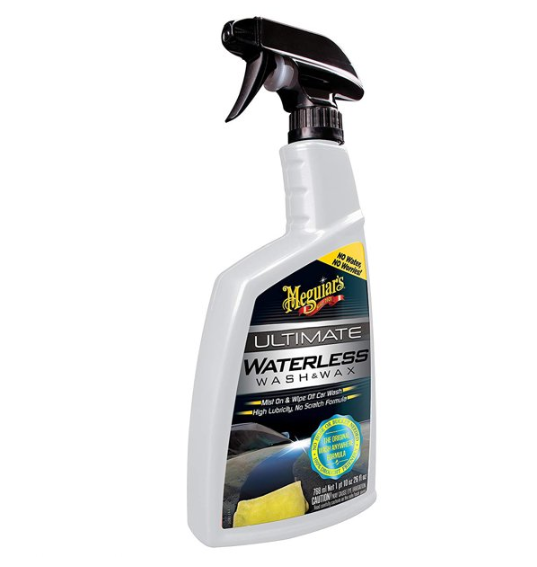 תרסיס לשטיפה + ווקס ללא מים מבית Meguiar