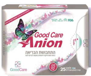 מגיני תחתון מוגדלים 25 יח' - GOOD CARE ANION גוד קר  | Good Care
