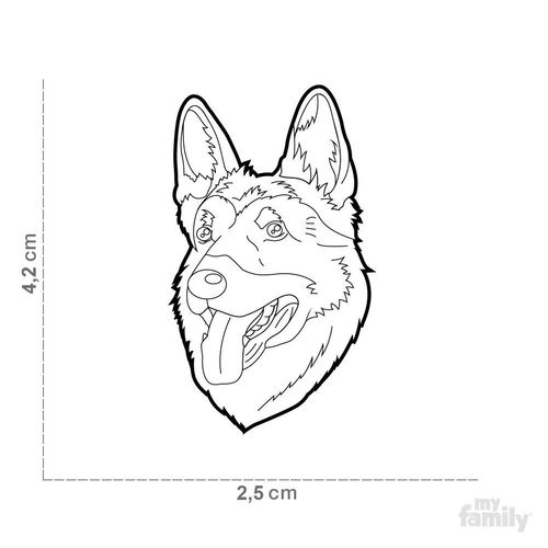 GERMAN SHEPHERD BLACK - MF14N myfamily 