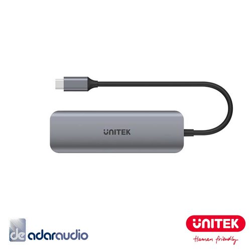 רכזת USB 3.1 עם 4 פורטים  Unitek HUB P5+  PD 100W
