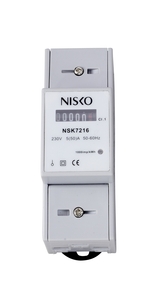 מונה לפס דין חד פאזי 1 מודול, NSK7115-1P, 30A Nisko 
