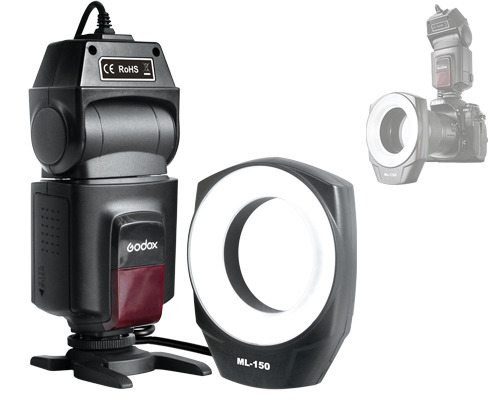 Godox Macro Ring Flash ML-150 רינג פלאש