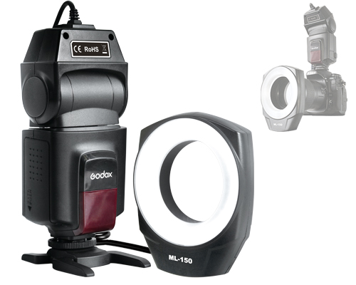 Godox Macro Ring Flash ML-150 רינג פלאש