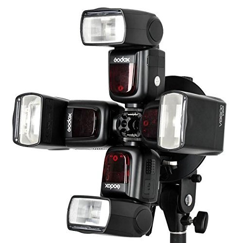 Godox S-FA Flexibly Universal Four Speedlite Adapter Hot Shoe Mount מתאם לפלאשים