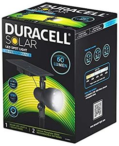 תאורת גינה לד סולארי עם דוקרן 2 לדים 60 לומן DURACELL