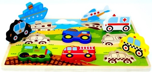 פאזל תלת מימד תחבורה PIT TOYS