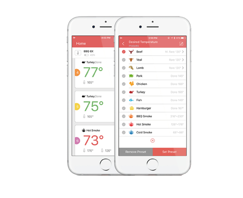 מדחום אלחוטי חכם 6 פרובים INK-BIRD דגם IBT-6XS