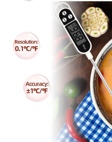מד חום מד טמפרטורה דיגיטלי למזון ובישול דגם : אלקטרו-טרמו2