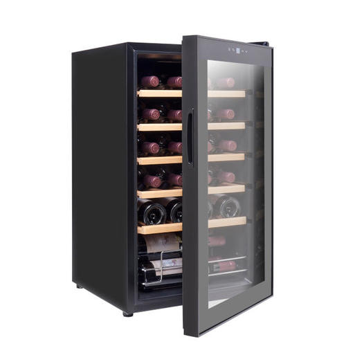 מקרר יין מדחס 24 בקבוקים  מדפי עץ דגם CH-70CC2