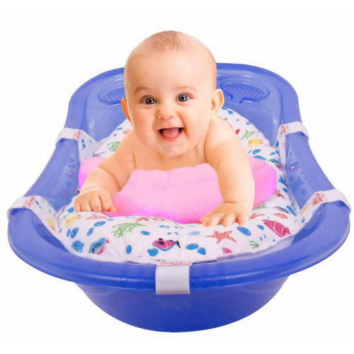 ערסלית מרופדת לאמבטיה עם כרית נשלפת sevi bebe
