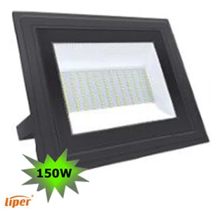 פנס הצפה אלומיניום ניוליין צבע שחור 150W אור קר LIPER