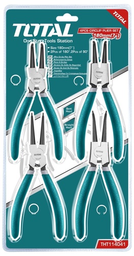 ערכת פליירים Circlip ארבע יחידות 180 מ
