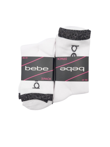 מארז שלישית גרבי נשים בצבע לבן bebe