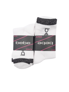 מארז שלישית גרבי נשים בצבע לבן bebe
