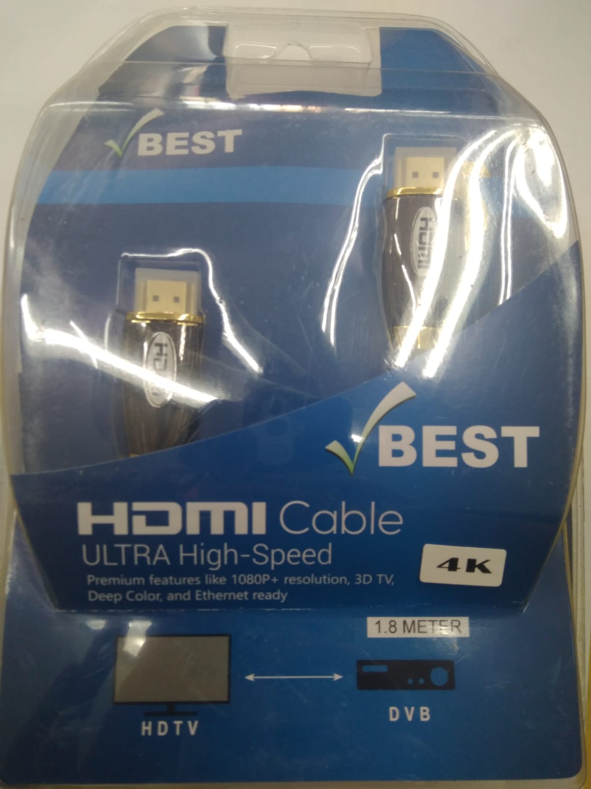 כבל מסוכך HDMI לHDMI ראש מתכת 3 מטר