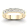 טבעת יהלומים חצי נישואים 0.42ct מזהב 14K