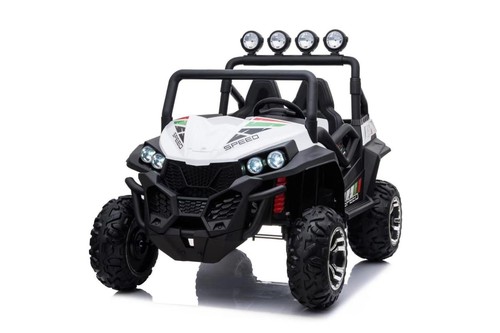 גיפ' באגי מפואר 24V לבן 2 מושבים - כולל שלט לשליטת ההורה