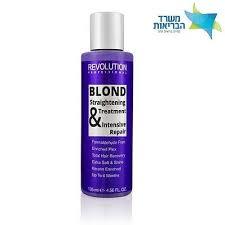 החלקת קראטין ביתית לשיער בהיר וצבוע REVOLUTION PROFESSIONAL ללא פורמלין.  