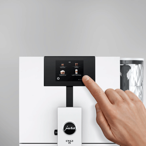 ‏מכונת אספרסו Jura Ena 8 Touch לבנה + 6 ק