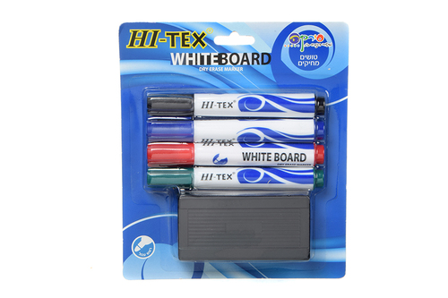 טושים מחיקים איכותיים+ספוג HI-TEX