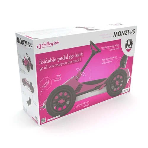 מכונית קארטינג פדאלים MONZI RS - צבע ורוד