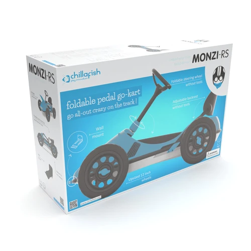 מכונית קארטינג פדאלים MONZI RS - צבע כחול