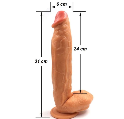 דילדו סיליקון ראליסטיק ענק 31 ס