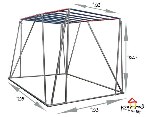 קיט להרכבה מתקן נינג’ה ביתי 5X3מ'