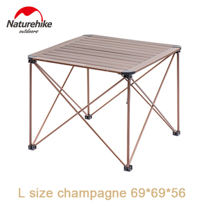 שולחן מתקפל לים מאלומניום לקמפינג ולים NATUREHIKE OUTDOOR ALUMINUM