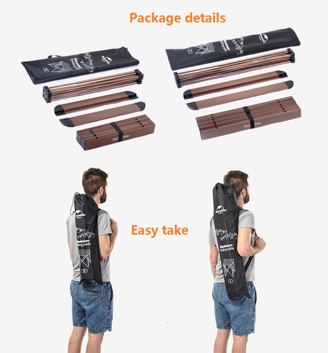 שולחן מתקפל לים מאלומניום לקמפינג ולים NATUREHIKE OUTDOOR ALUMINUM