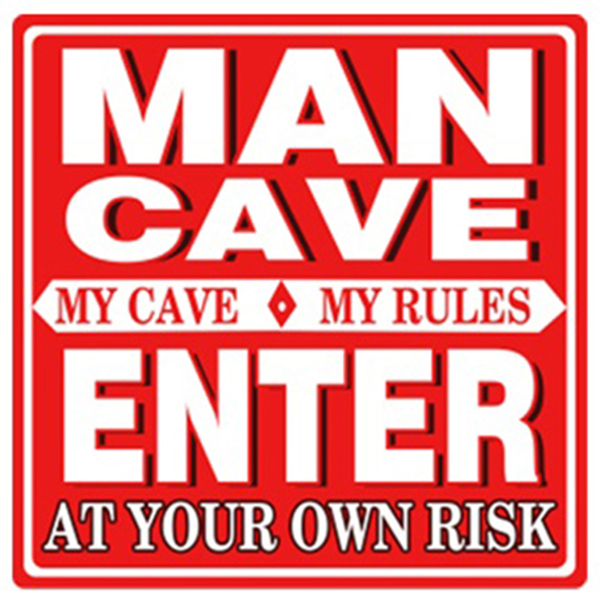 שלט לחדר - MAN CAVE