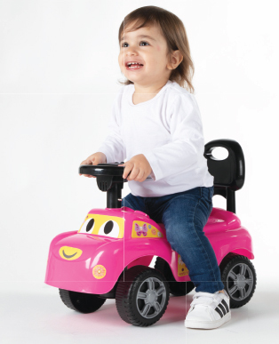 בימבה עם צופר ואפקטים קוליים בעברית לילדים - פרפר ורוד