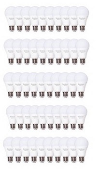 מארז 50 נורות לד SEMICOM 10W E27 A60