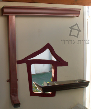 זוית חיצונית למרזב אלומיניום | מרזבי אלומיניום
